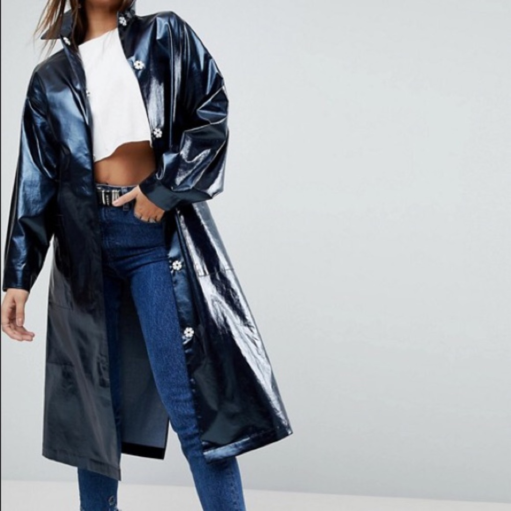 ASOS Lightweight High Shine Trench